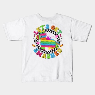 Funny Cinco De Mayo, Mexican, Tequila, Let's Get Smashed Kids T-Shirt